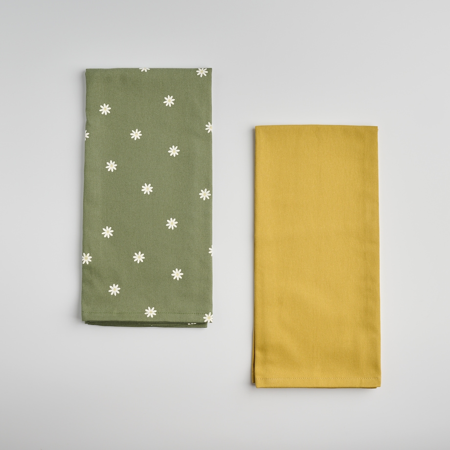 Komplet Ścierek Dilo 45x65 cm z motywem kwiatowym