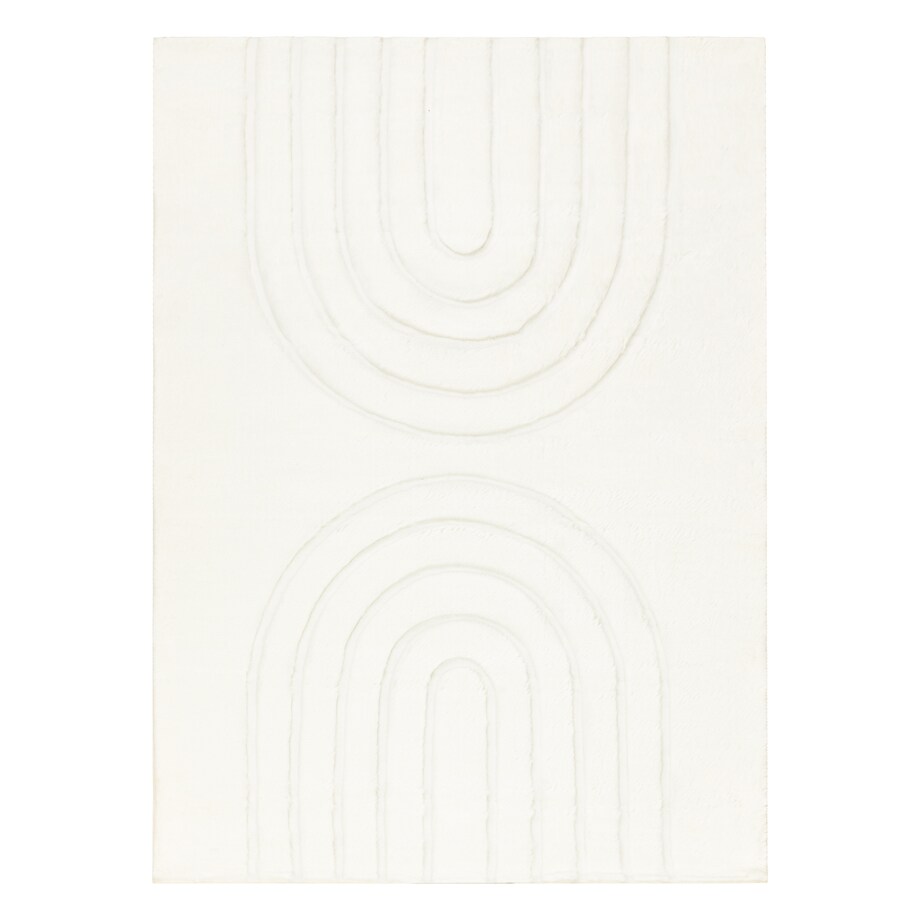 Dywan CURVY biały 11 Arches do prania, 60x100 cm
