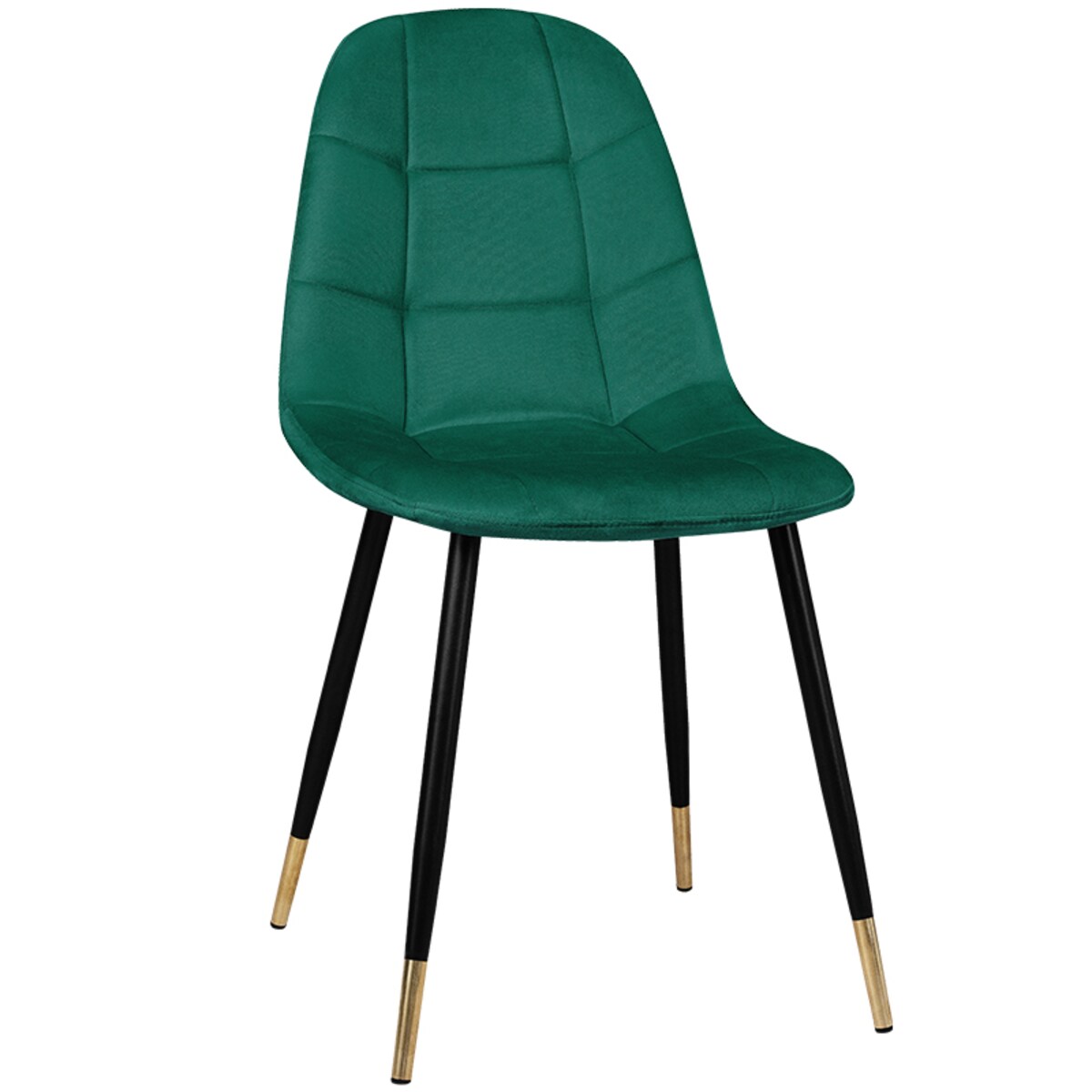 Krzesło tapicerowane welurowe pikowane nowoczesne do salonu jadalni