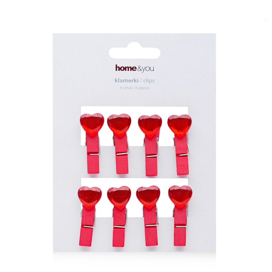 Komplet Klamerek Hearts