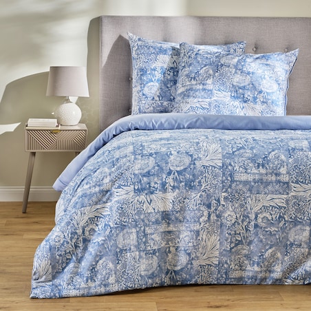 Pościel z bawełny satynowej Flopella 200x220 cm z motywem roślinnym