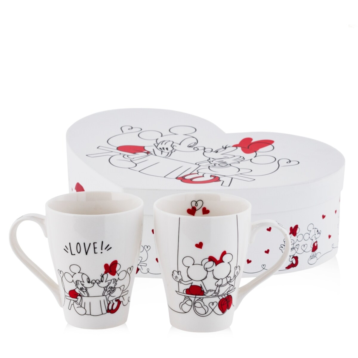 Komplet Kubków Mickey Love