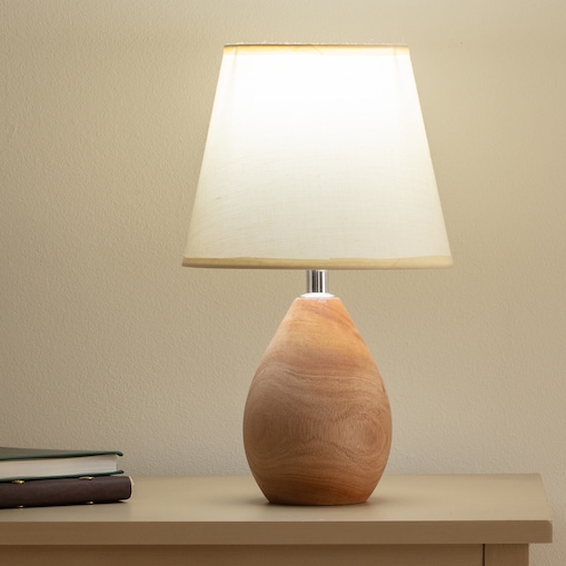 Lampa Stołowa z Drewna Mango Mango