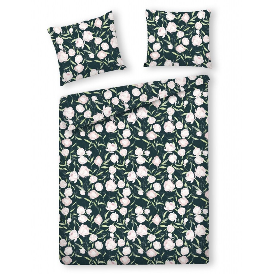 Pościel Z Bawełny Satynowej Peonio 160x200