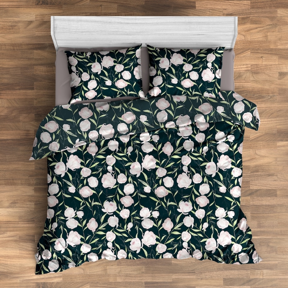 Pościel Z Bawełny Satynowej Peonio 160x200