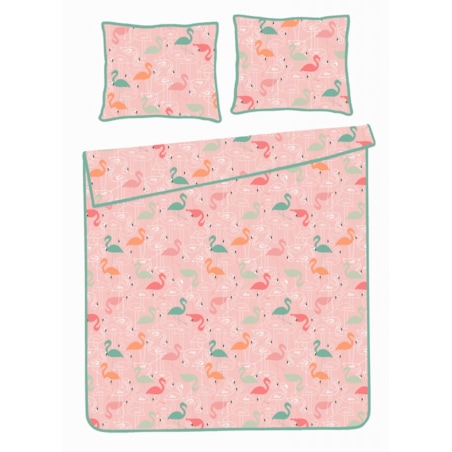 Pościel Z Bawełny Satynowej Flamingle 160x200