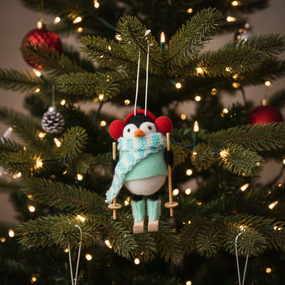 Dekoracja Wisząca Pengiskate z motywem zwierzęcym