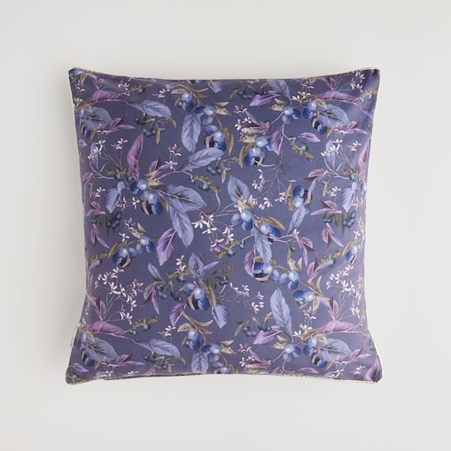 Poszewka Welwetowa Veriso 45x45 cm z motywem roślinnym