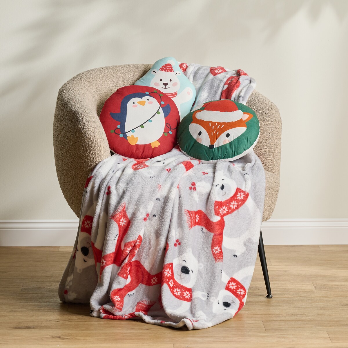 Drukowany koc Winter Fellows 150x200 cm