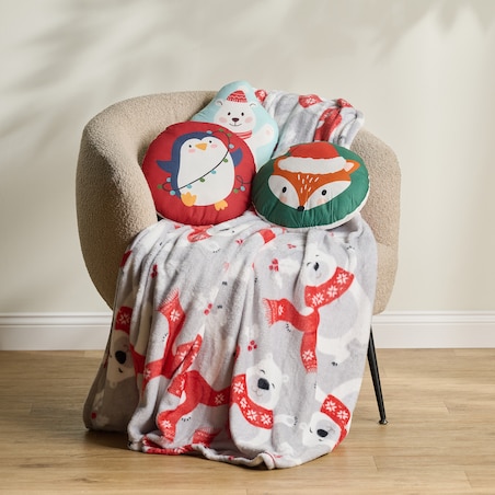 Drukowany koc Winter Fellows 150x200 cm