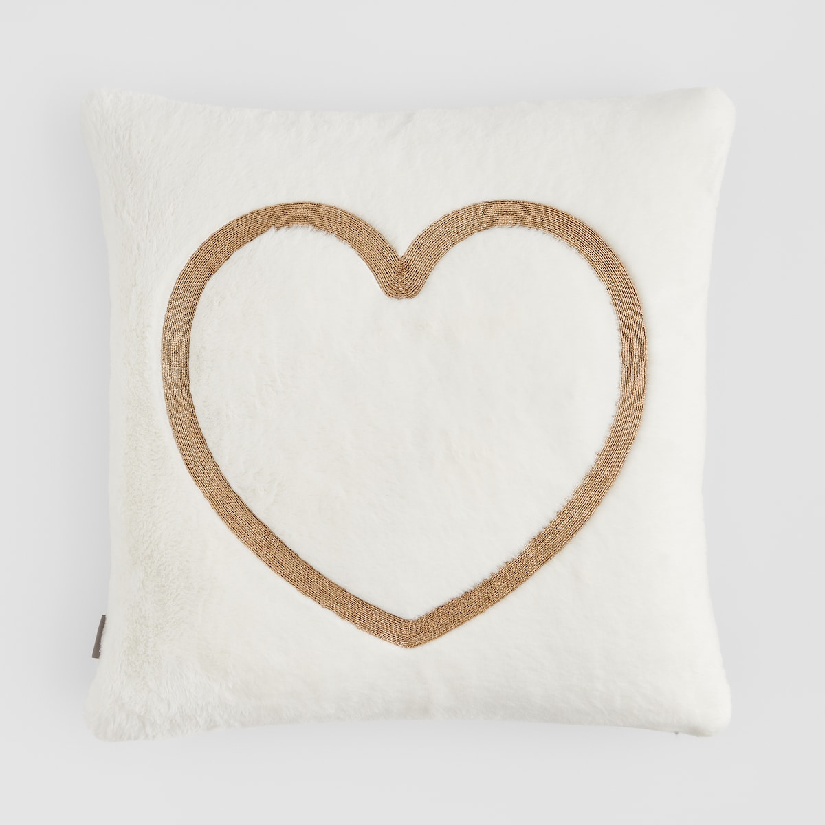 Poszewka Futrzana Lullymore 45x45 cm z motywem serca
