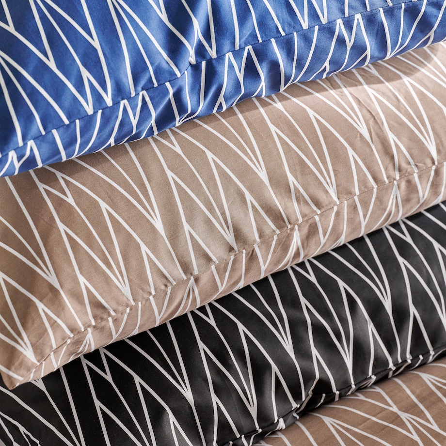 Pościel z bawełny satynowej Zinella 200x220 cm z motywem geometrycznym