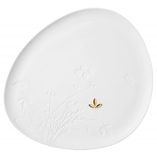 Taca Złoty listek, porcelana