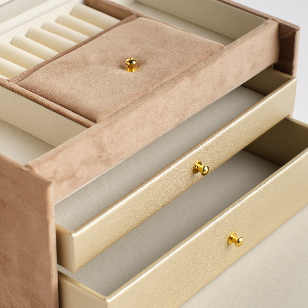 Szkatułka z lustrem i szufladkami Marabow 15x24 cm