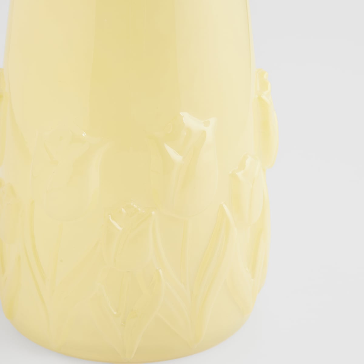 Wazon Glass tulip z motywem kwiatowym