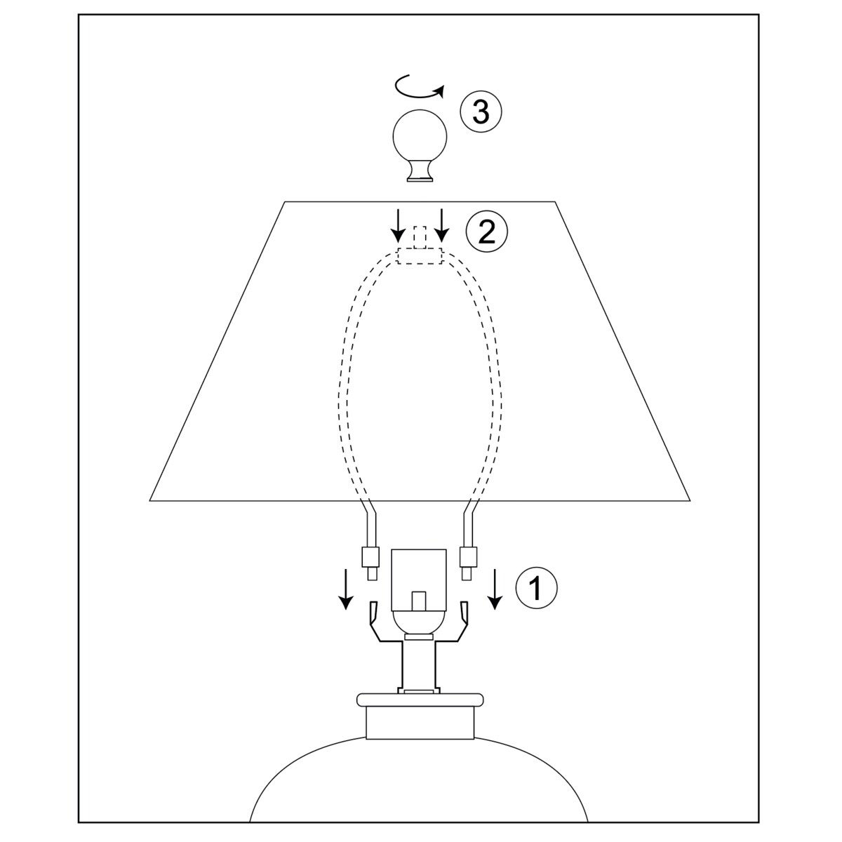 Lampa Stołowa Ze Szklaną Podstawą Paper