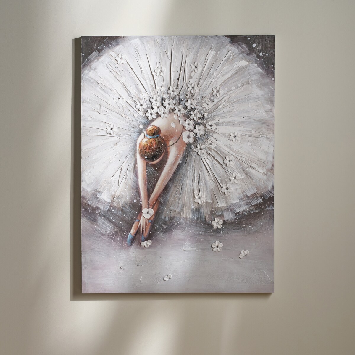 Ręcznie zdobiony obraz z płótnie z motywem baletnicy cherry slope 90x120