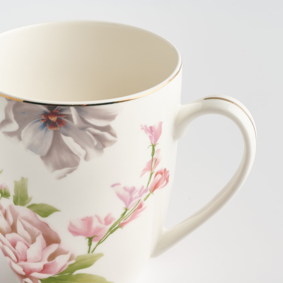 Kubek Aurelis z motywem kwiatowym