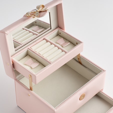 Szkatułka z lustrem i szufladkami Patricia 18x14 cm