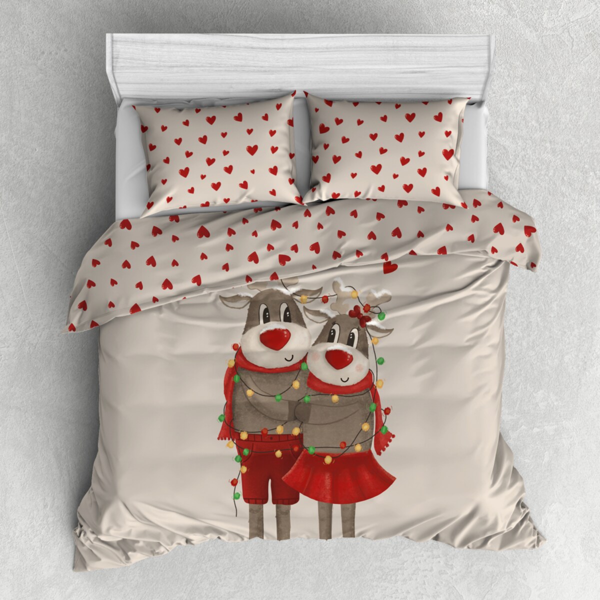 Pościel Z Mikrofibry Reindeerlove Fit 160x200