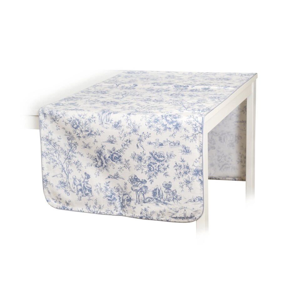 Bieżnik w stylu francuskim Toile de Jouy Blue