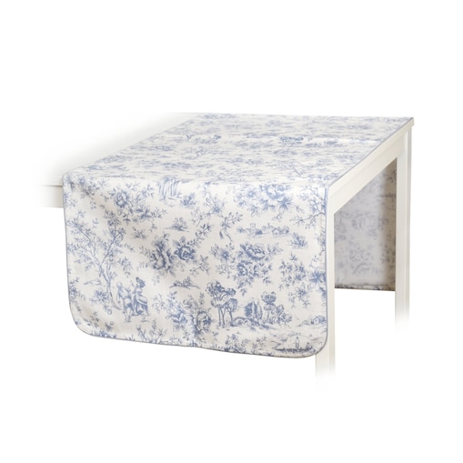 Bieżnik w stylu francuskim Toile de Jouy Blue