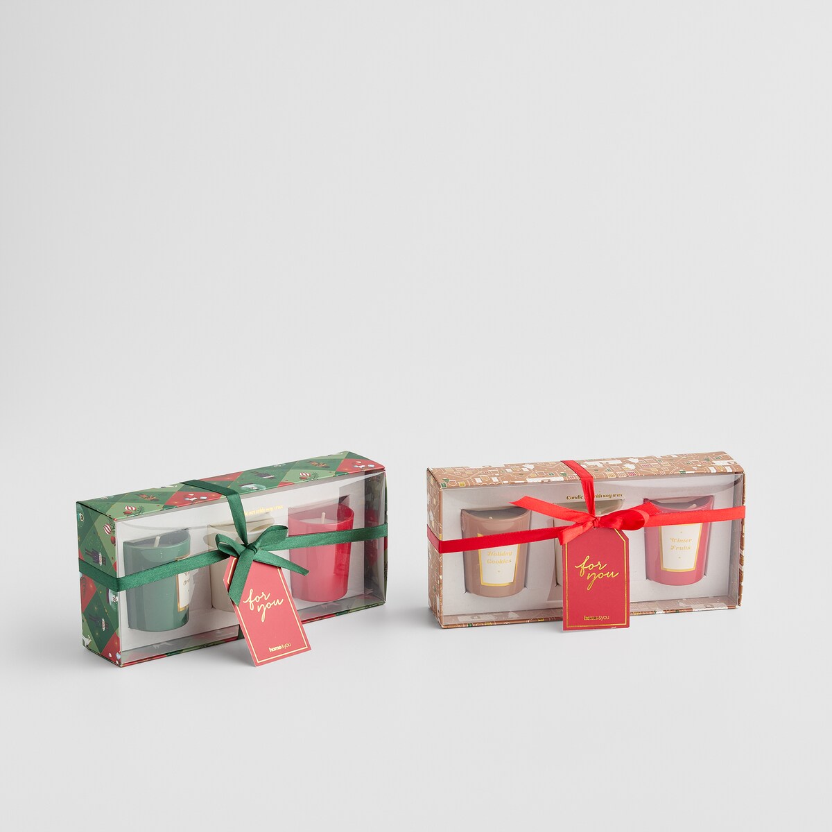 Komplet Świec Zapachowych Hannings z motywem piernika