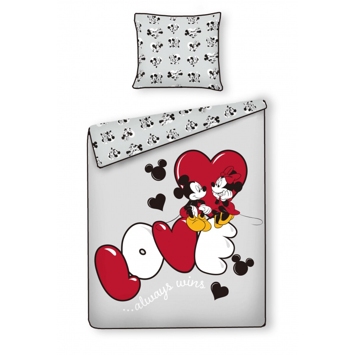 Pościel Z Bawełny Satynowej Mickey Wins 140x200