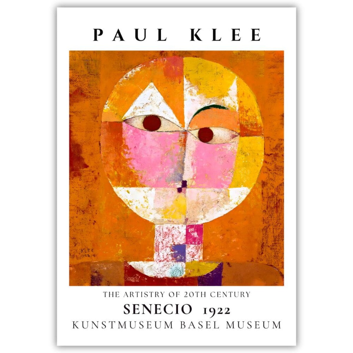 plakat paul klee senecio 70x100