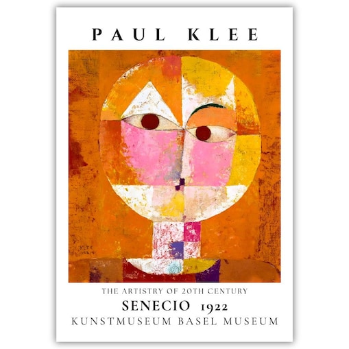 plakat paul klee senecio 70x100