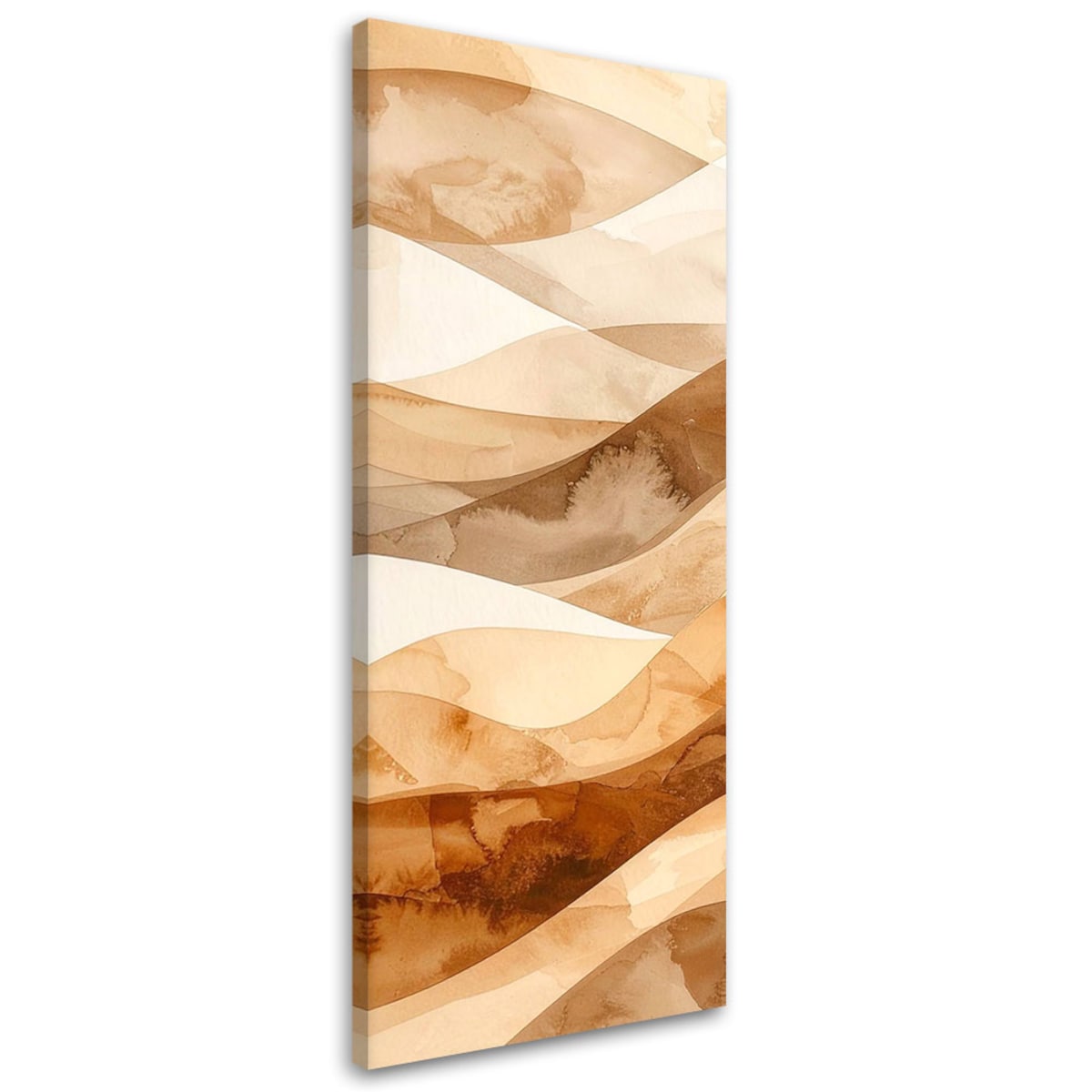 Obraz do salonu sypialni biura loftu, Abstrakcyjne fale pastelowy beżowy