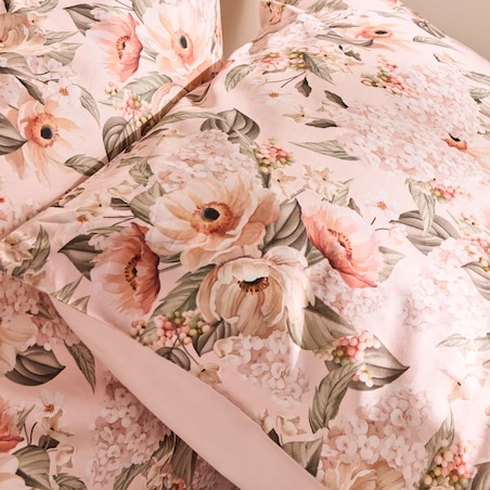 Pościel z bawełny satynowej Amorette 200x220 cm z wzorem kwiatowym