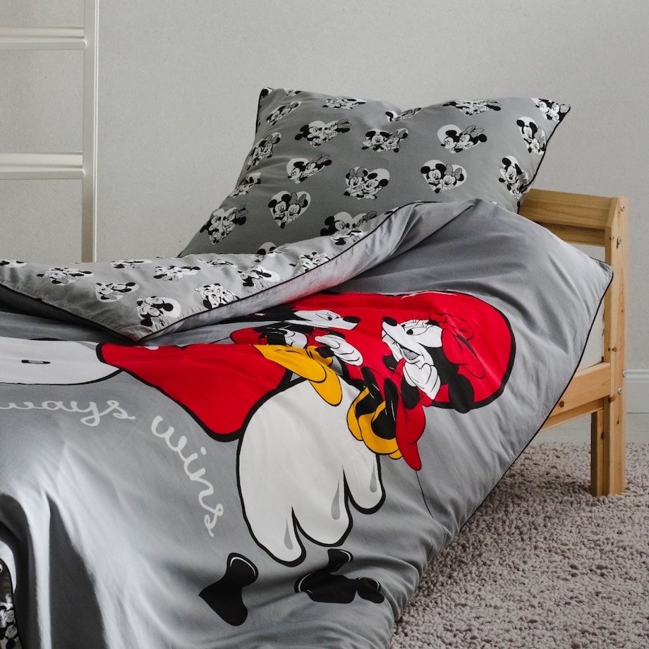 Pościel Z Bawełny Satynowej Mickey Wins 140x200