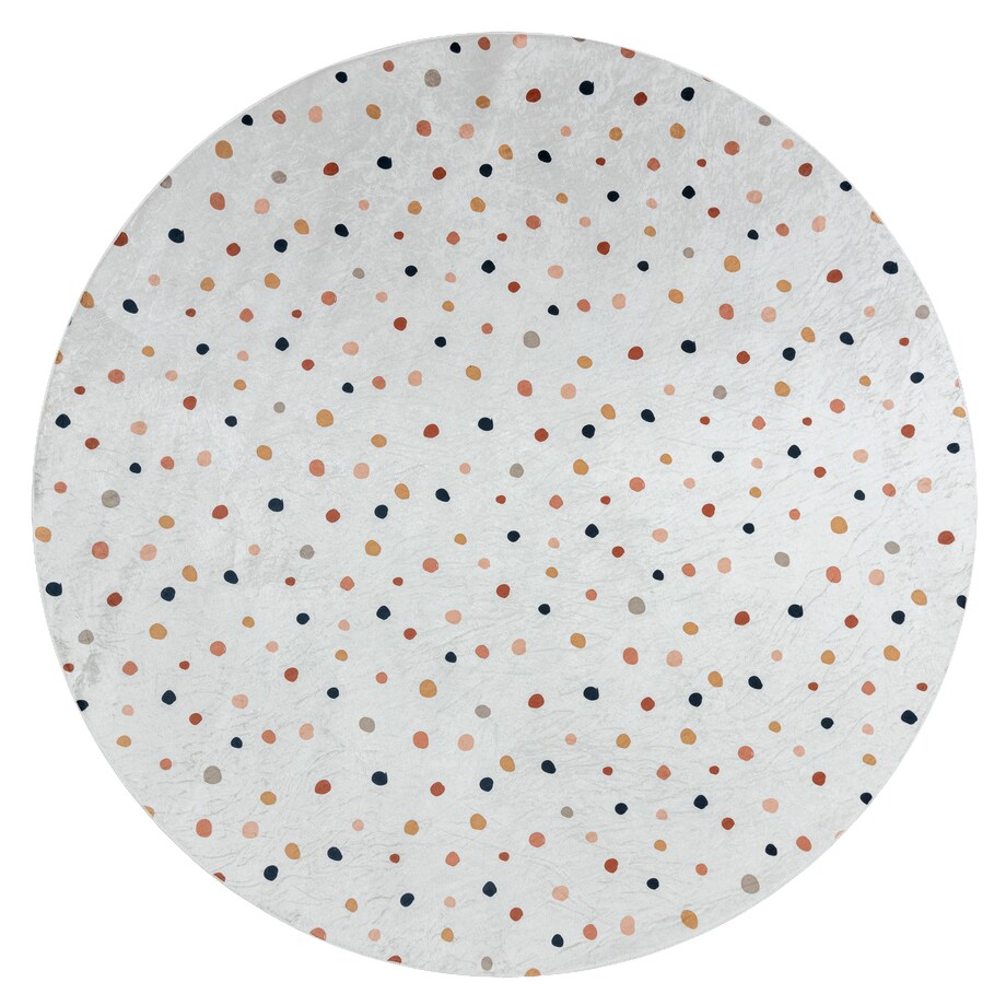 Dywan do prania BAMBINO 47890 koło Kropki koło 160 cm