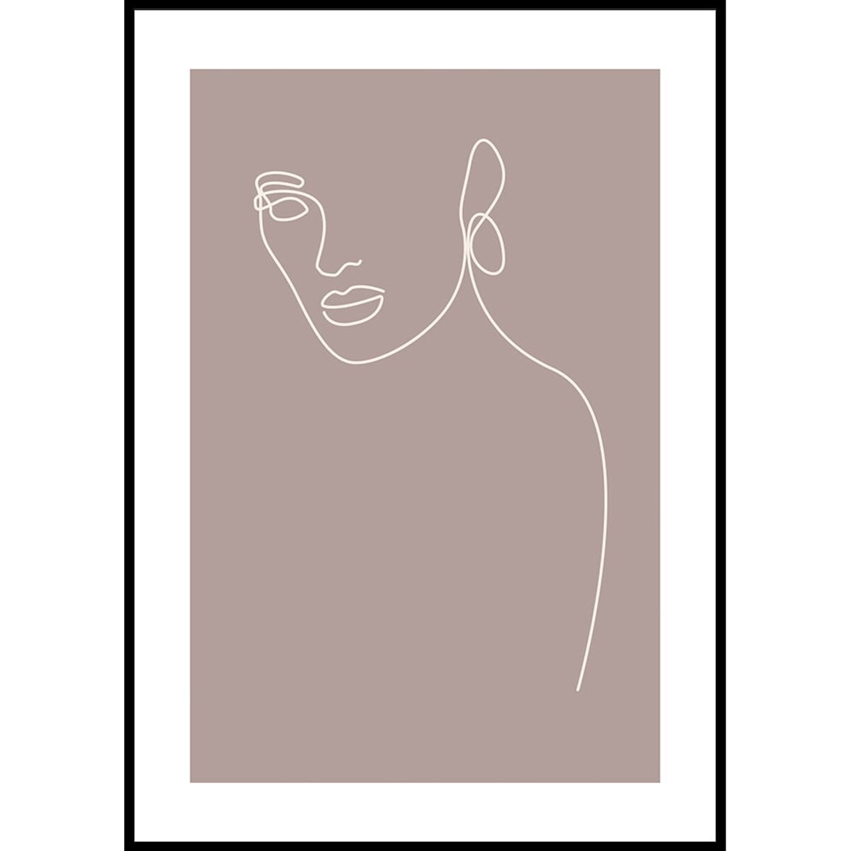 plakat line art ona kardamon 30x40 cm