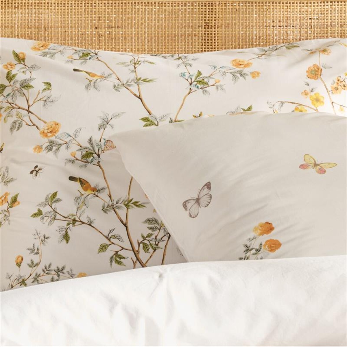 Pościel Bawełniana Lavro 160x200 cm z motywem roślinnym