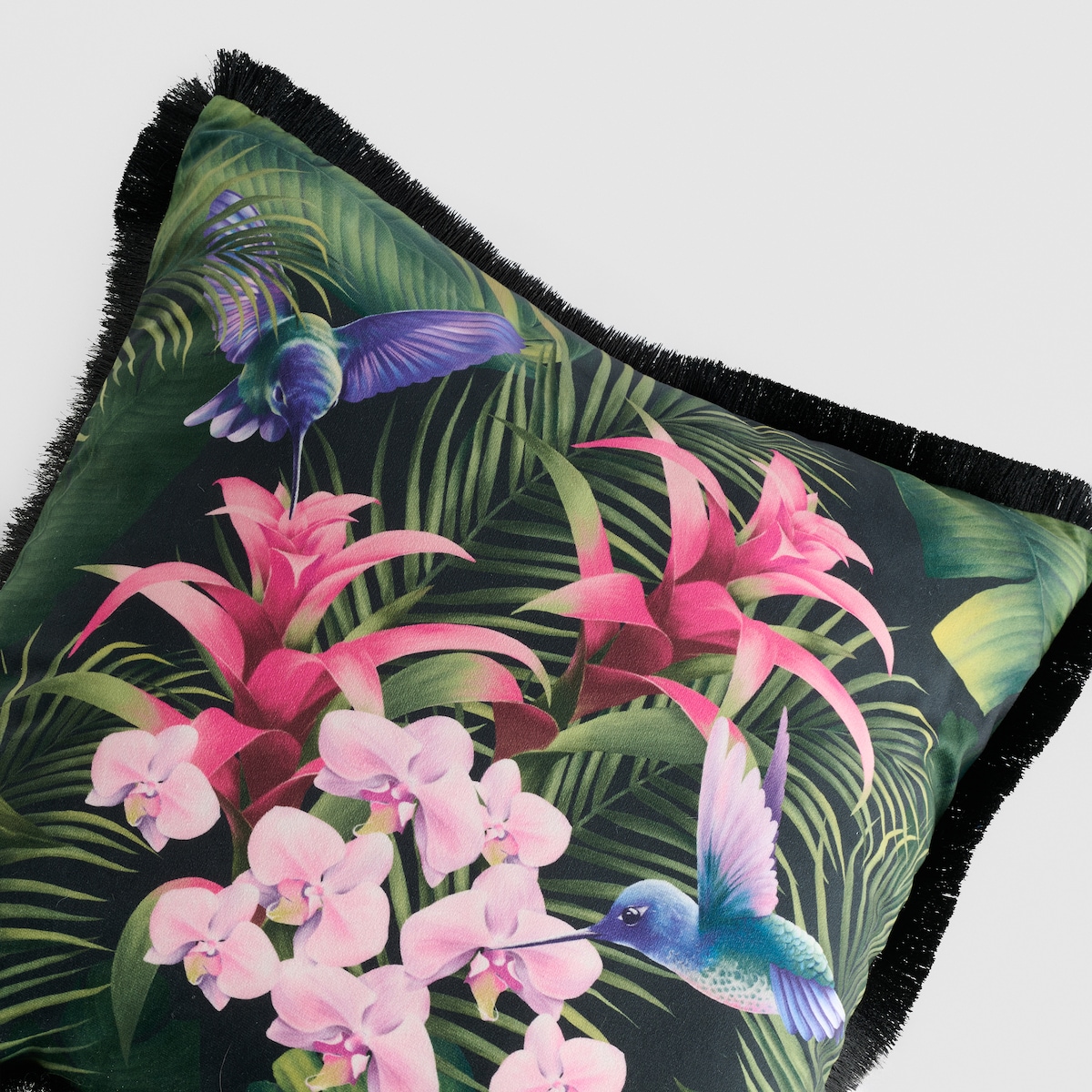 Poszewka z nadrukiem Tripini 45x45 cm z motywem kwiatowym