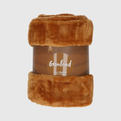 Jednokolorowy koc Grenland VII 200x220 cm