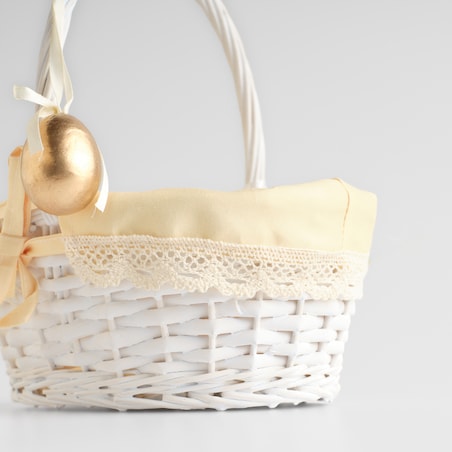 Koszyk z rączką Eggita 18x24 cm z motywem jajka