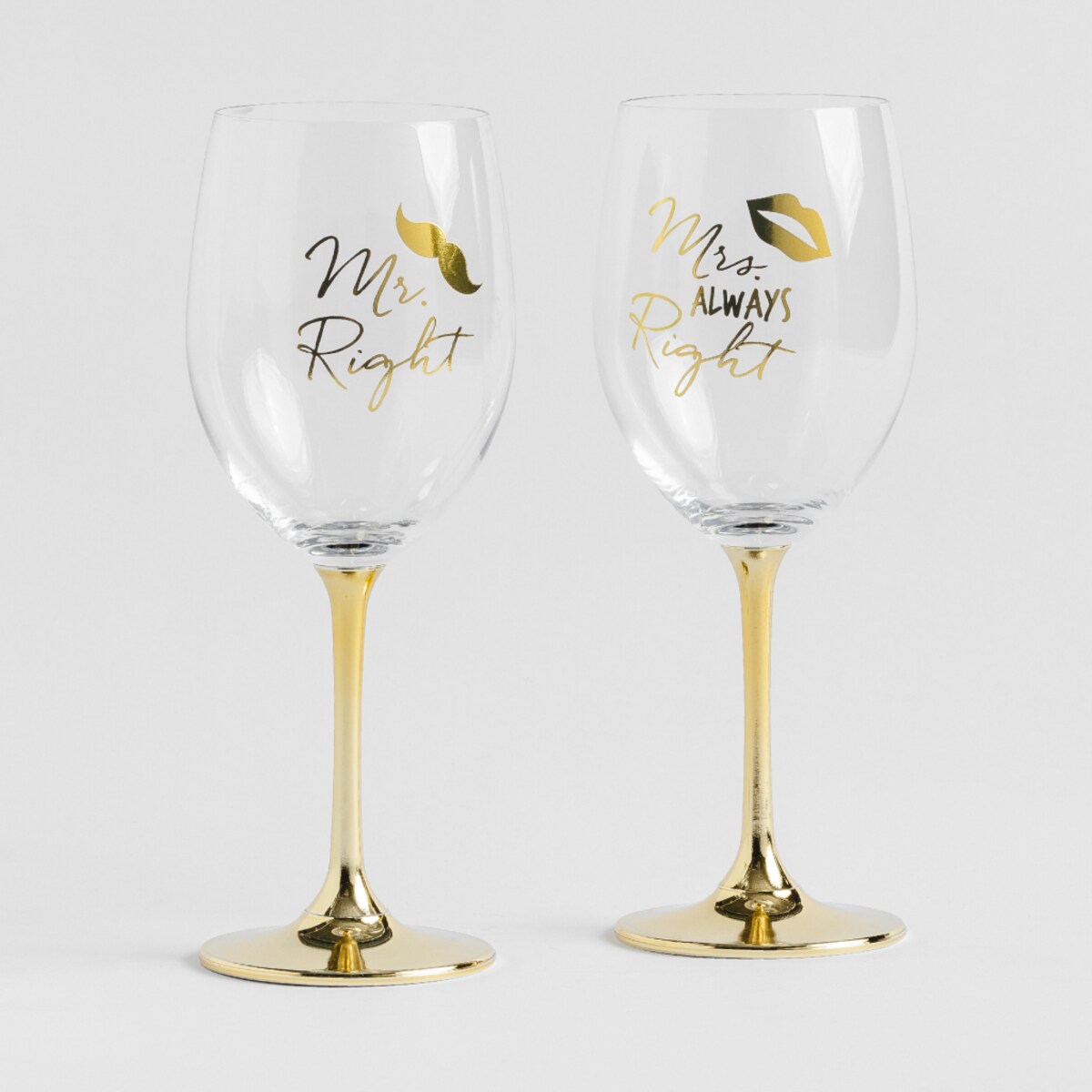 Komplet Kieliszków Do Wina Mr And Mrs Right