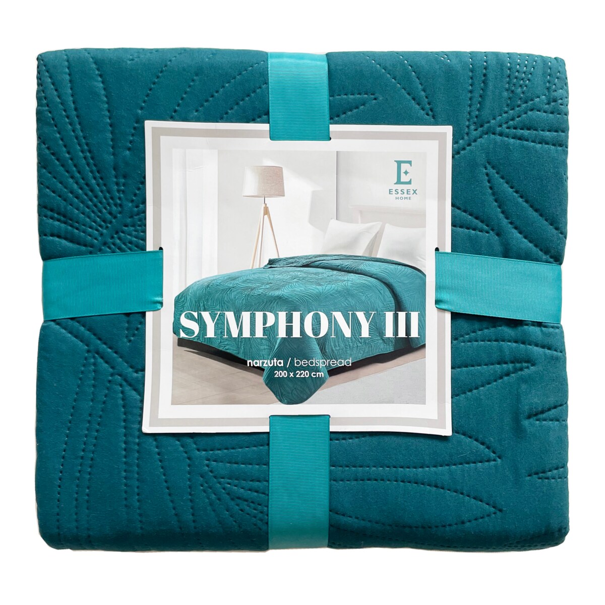 Jednokolorowa narzuta na łóżko Symphony III 200x220 cm