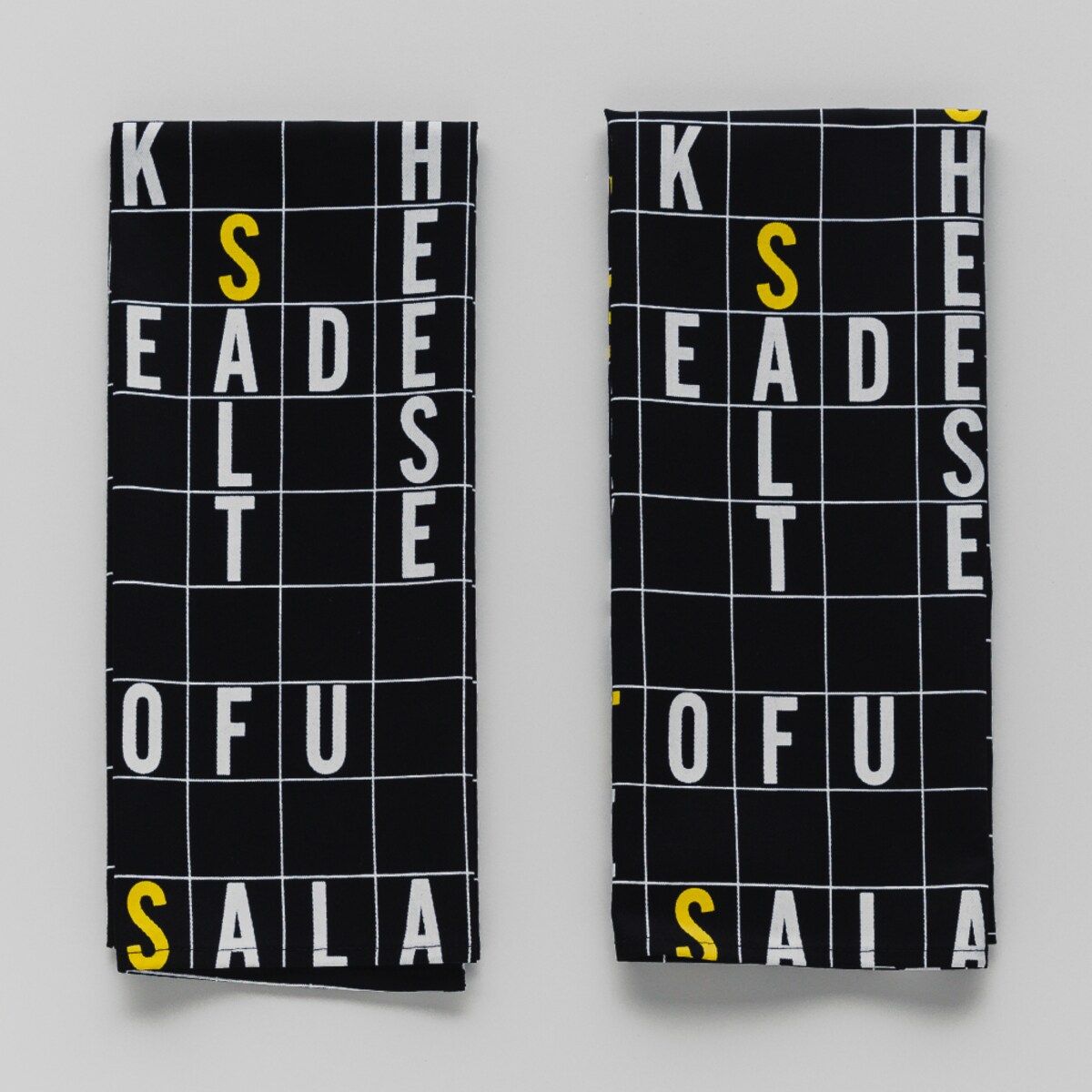 TEA TOWEL SET Crosswords