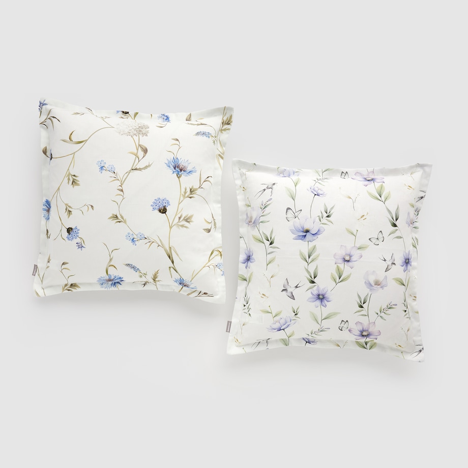 Poszewka z nadrukiem Serafino 45x45 cm z motywem kwiatowym