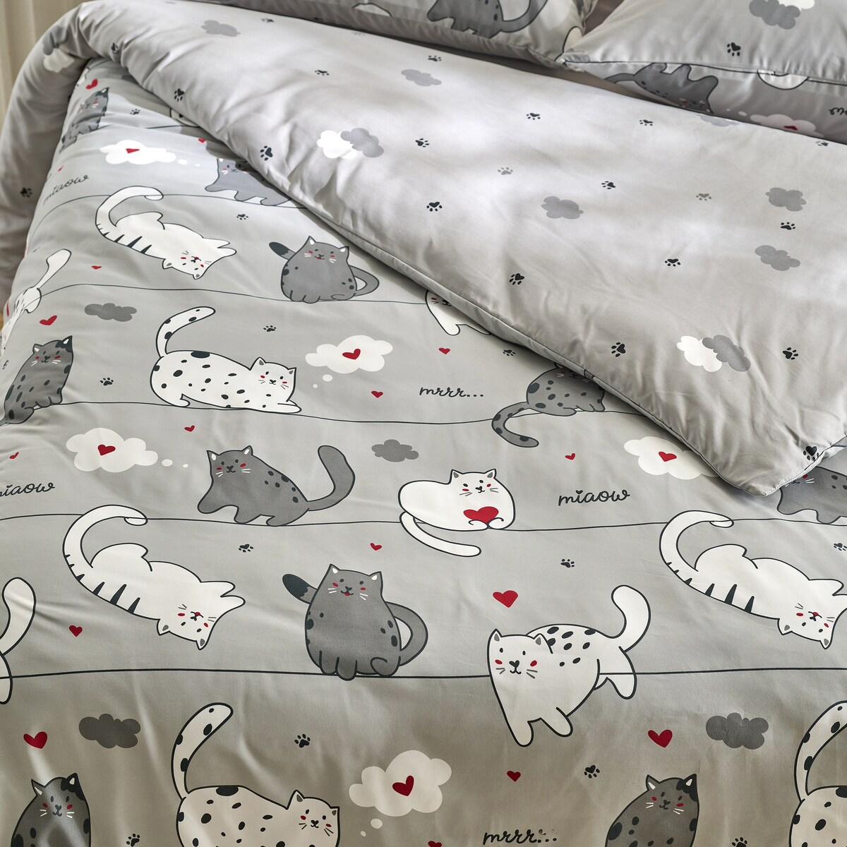 Pościel Z Mikrofibry Nuage 160x200 cm z motywem zwierzęcym