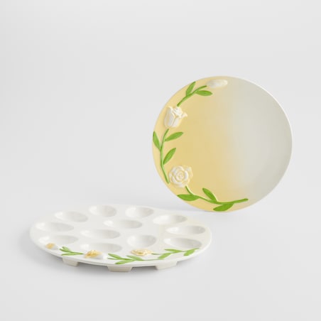 Patera Na Jajka Tulipano z motywem kwiatowym