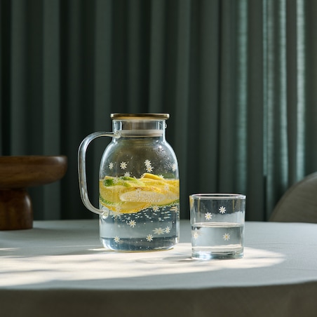 Szklanka Dilo z motywem kwiatowym