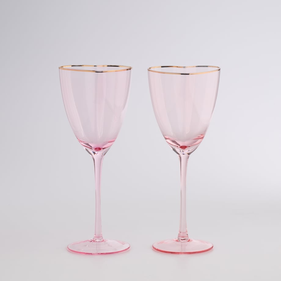 Komplet Kieliszków Do Wina Lovelis z motywem serc