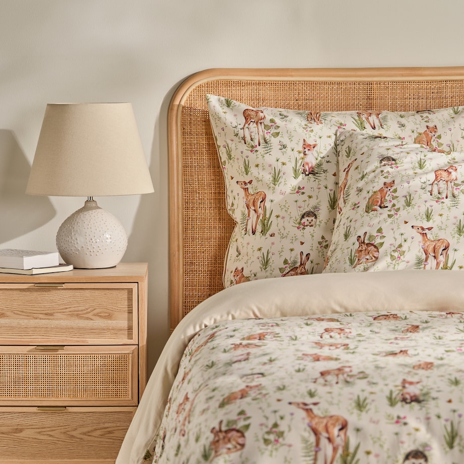 Pościel z bawełny satynowej Bambik 160x200 cm z motywem zwierzęcym