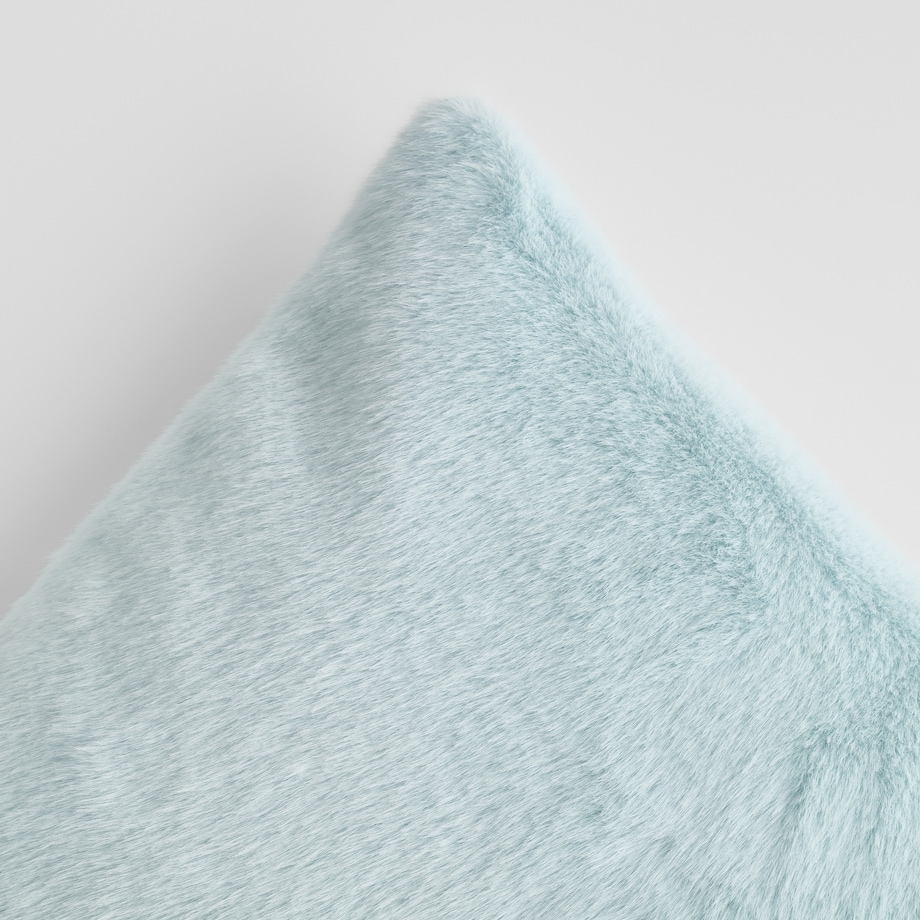 Poszewka Futrzana Molinio 45x45 cm w kratę