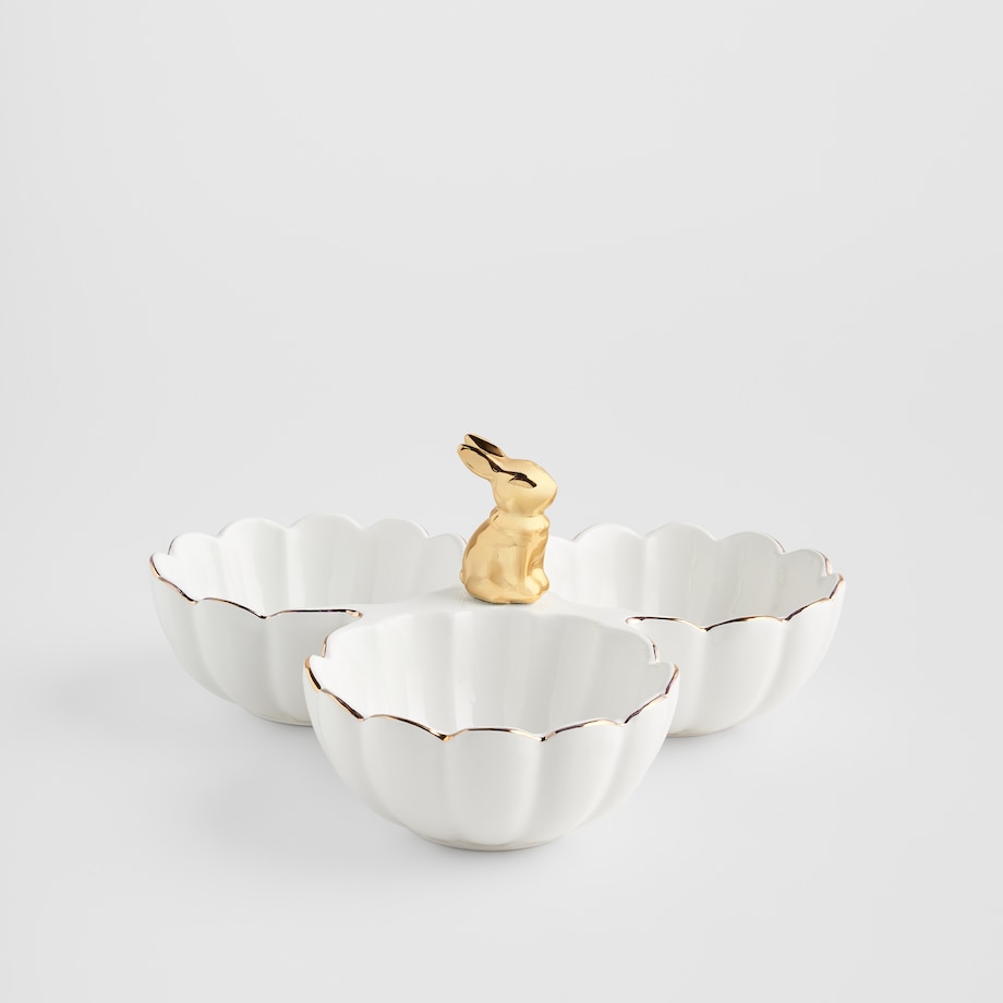 Patera Wonderland triple z motywem królika